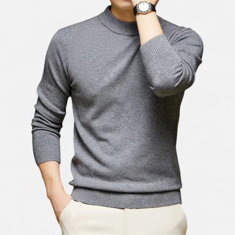 Belbo | Men's 100% Cashmere Fleece-Lined Sweater