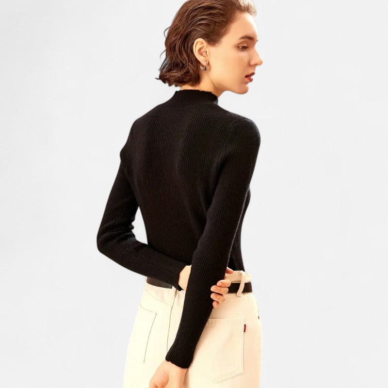 Belbo | Wool Slim Fit Stretch Sweater for Women