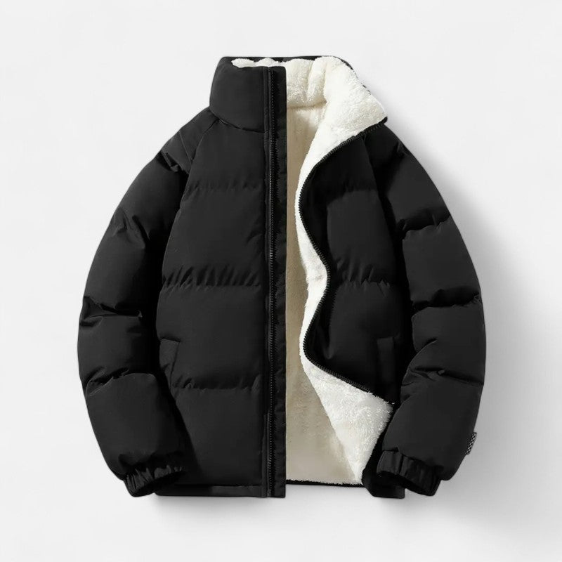 Belbo | Casual Solid Insulated Stand Collar Jacket