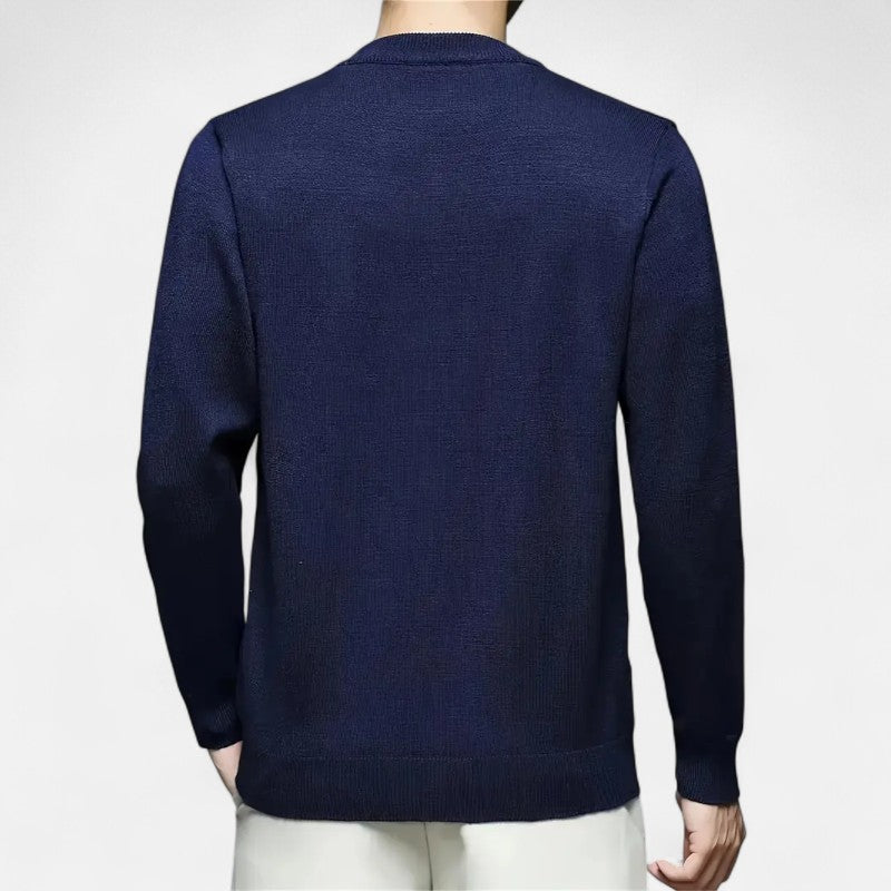 Belbo | Men's 100% Cashmere Fleece-Lined Sweater
