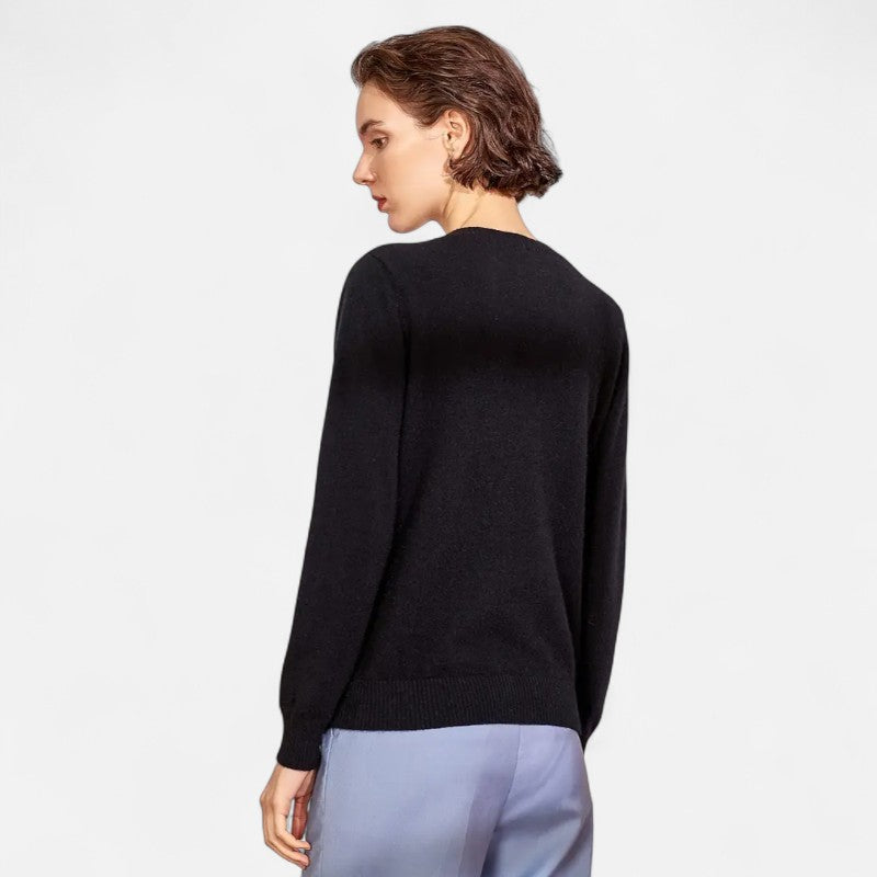 Belbo | Elegant V-Neck Pullover Sweater for Women
