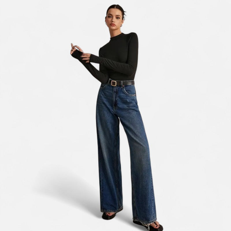 Belbo | Women's Slim Fit Turtleneck Long Sleeve T-Shirt