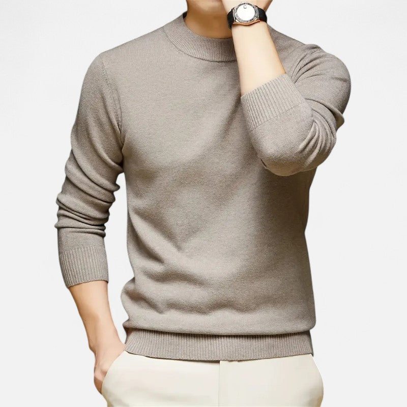 Belbo | Men's 100% Cashmere Fleece-Lined Sweater