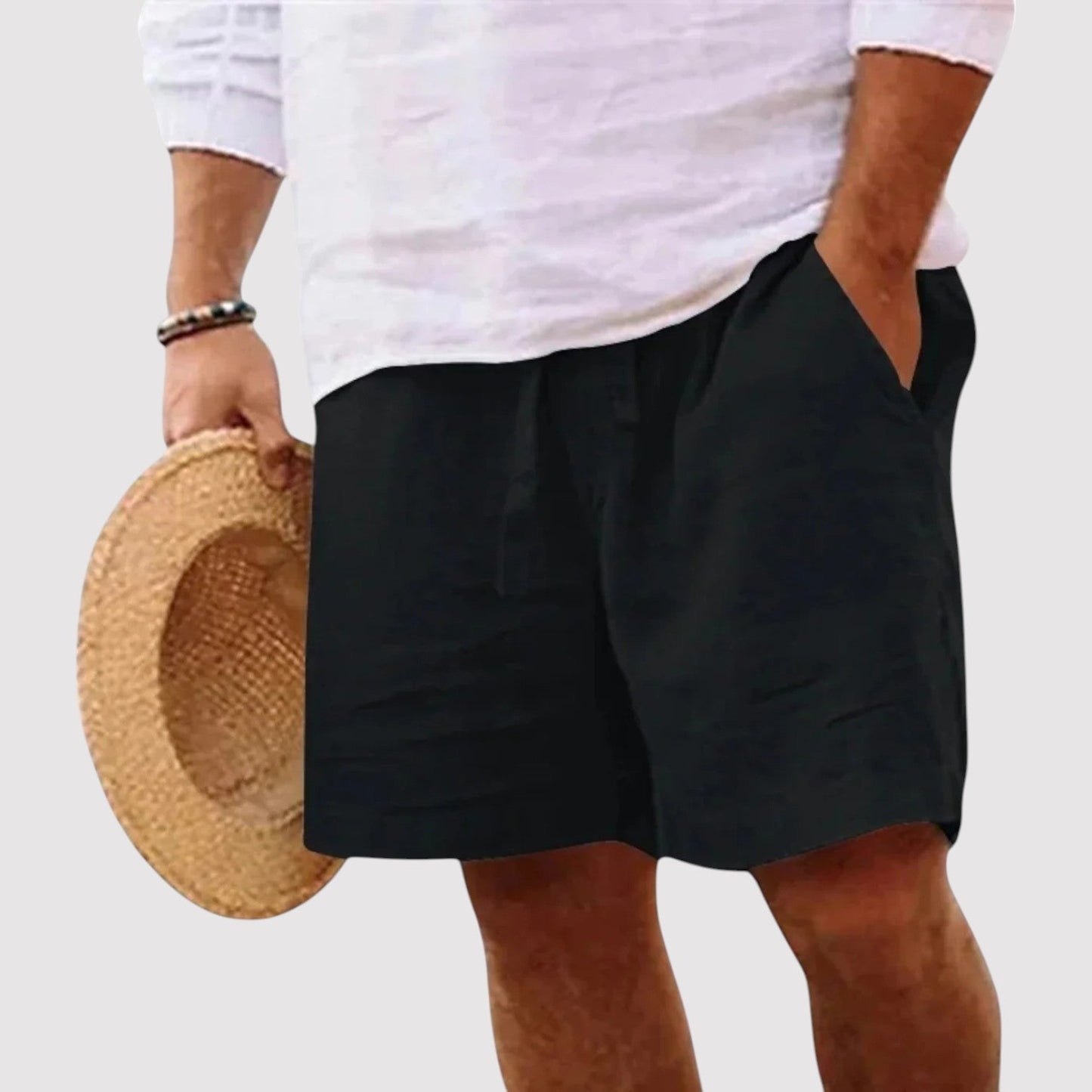 Belbo | Men's Premium Pure Linen Comfortable Tailored Shorts