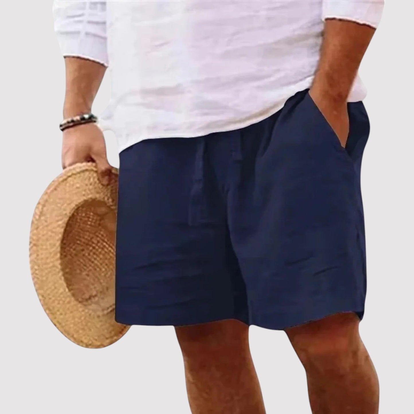 Belbo | Men's Premium Pure Linen Comfortable Tailored Shorts
