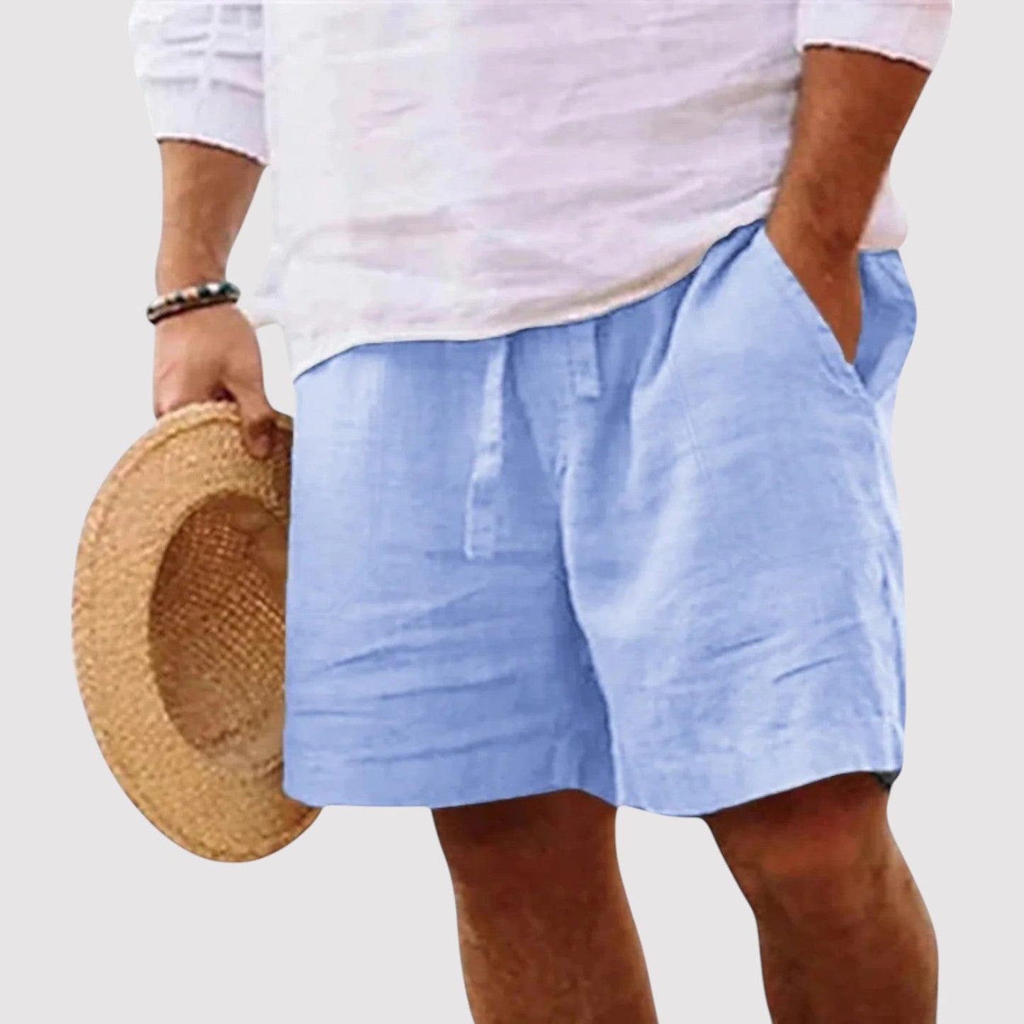 Belbo | Men's Premium Pure Linen Comfortable Tailored Shorts