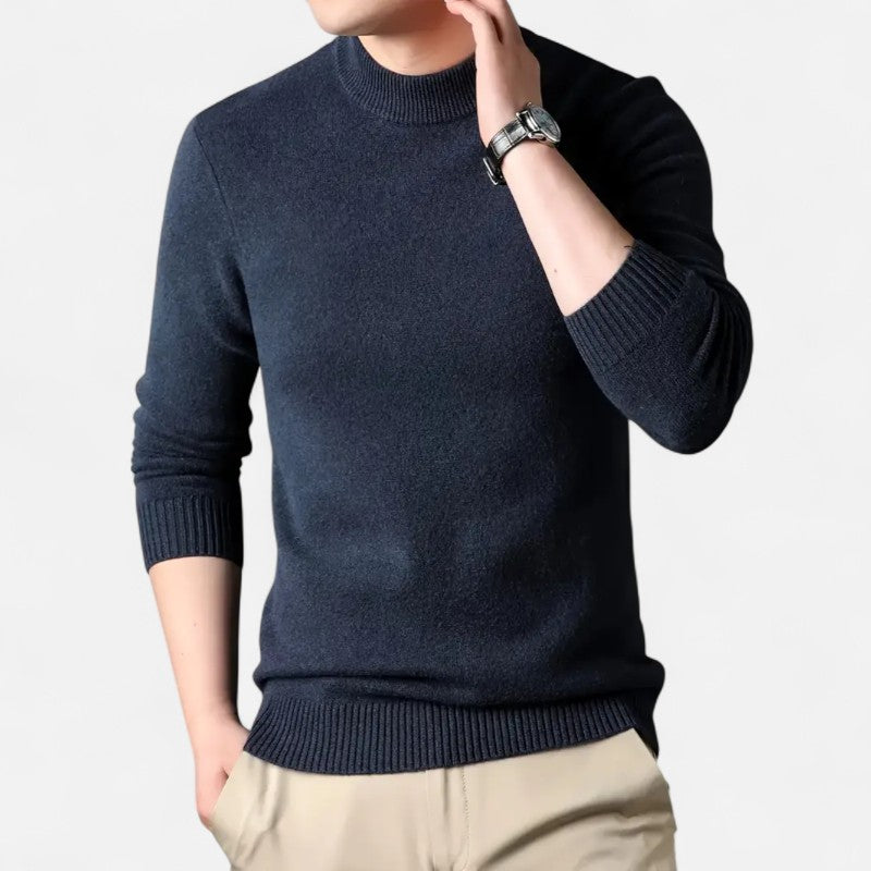 Belbo | Men's 100% Cashmere Fleece-Lined Sweater