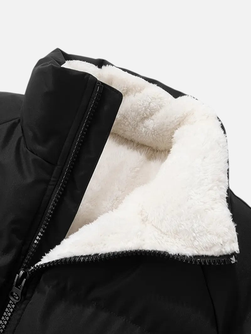 Belbo | Casual Solid Insulated Stand Collar Jacket