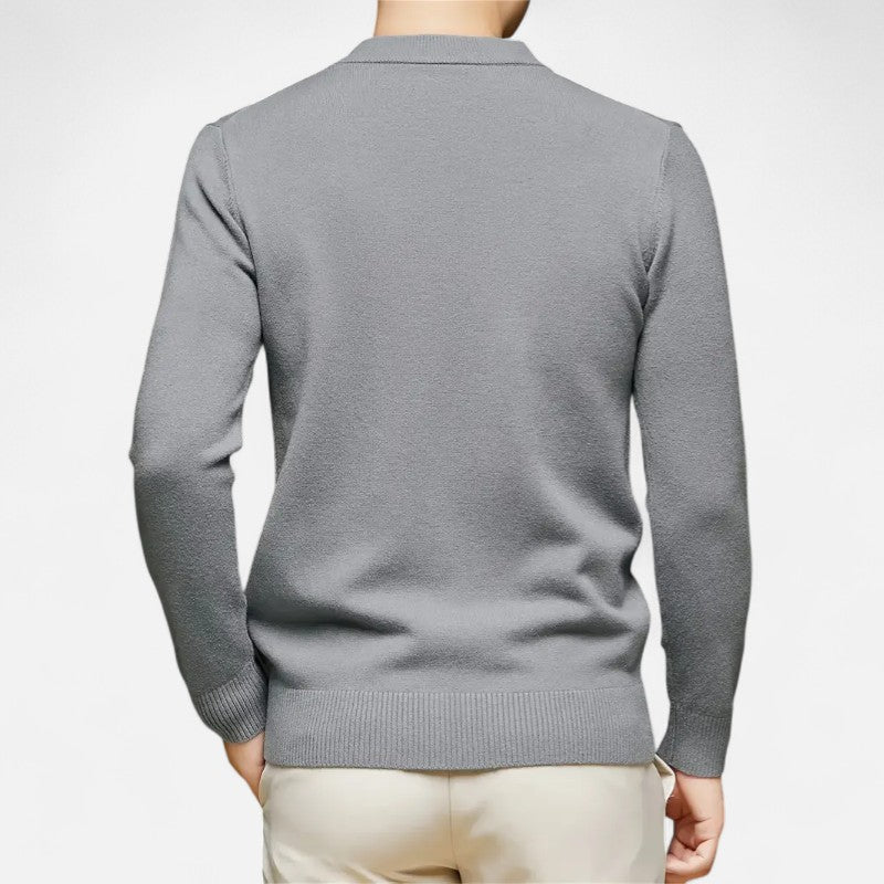 Belbo | Men's 100% Cashmere Fleece-Lined Sweater