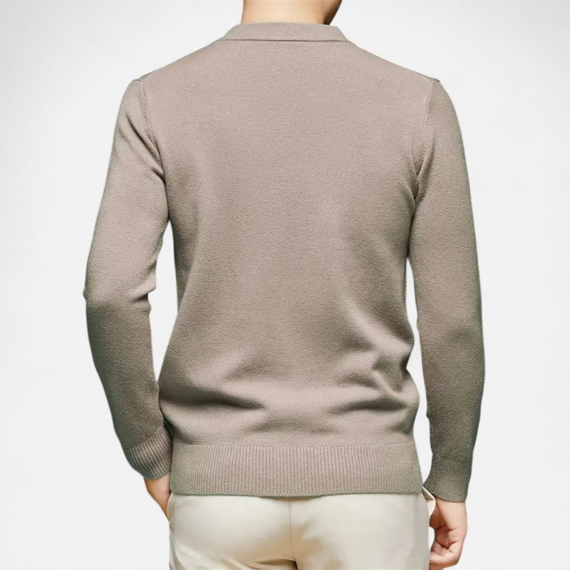 Belbo | Men's 100% Cashmere Fleece-Lined Sweater
