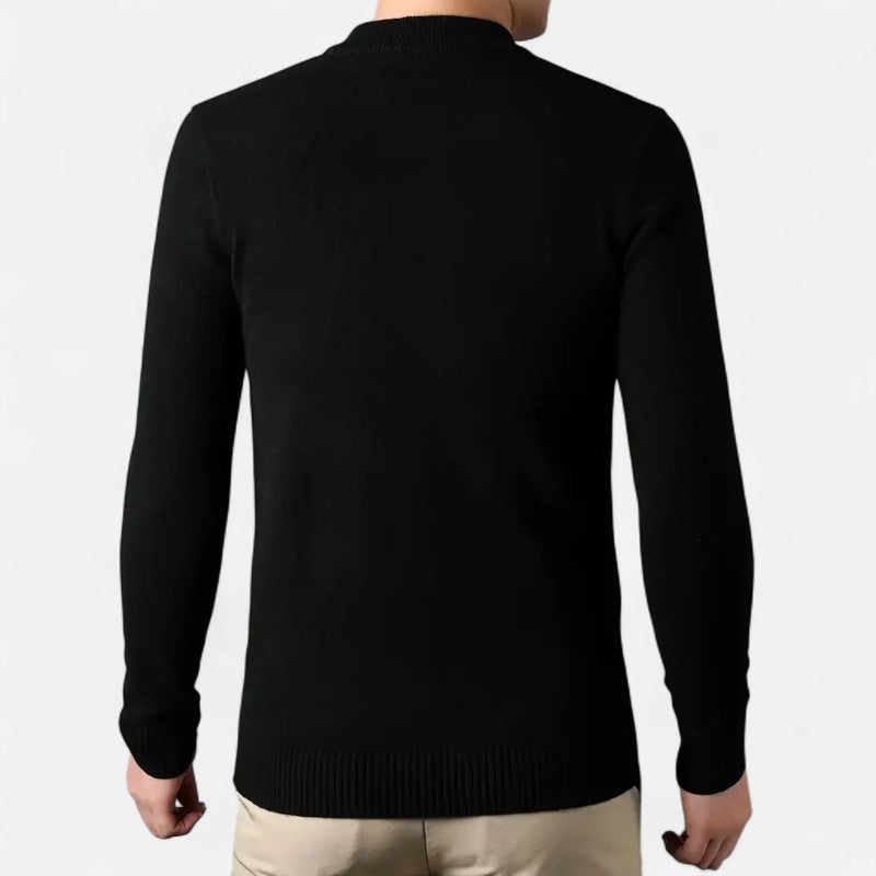 Belbo | Men's 100% Cashmere Fleece-Lined Sweater