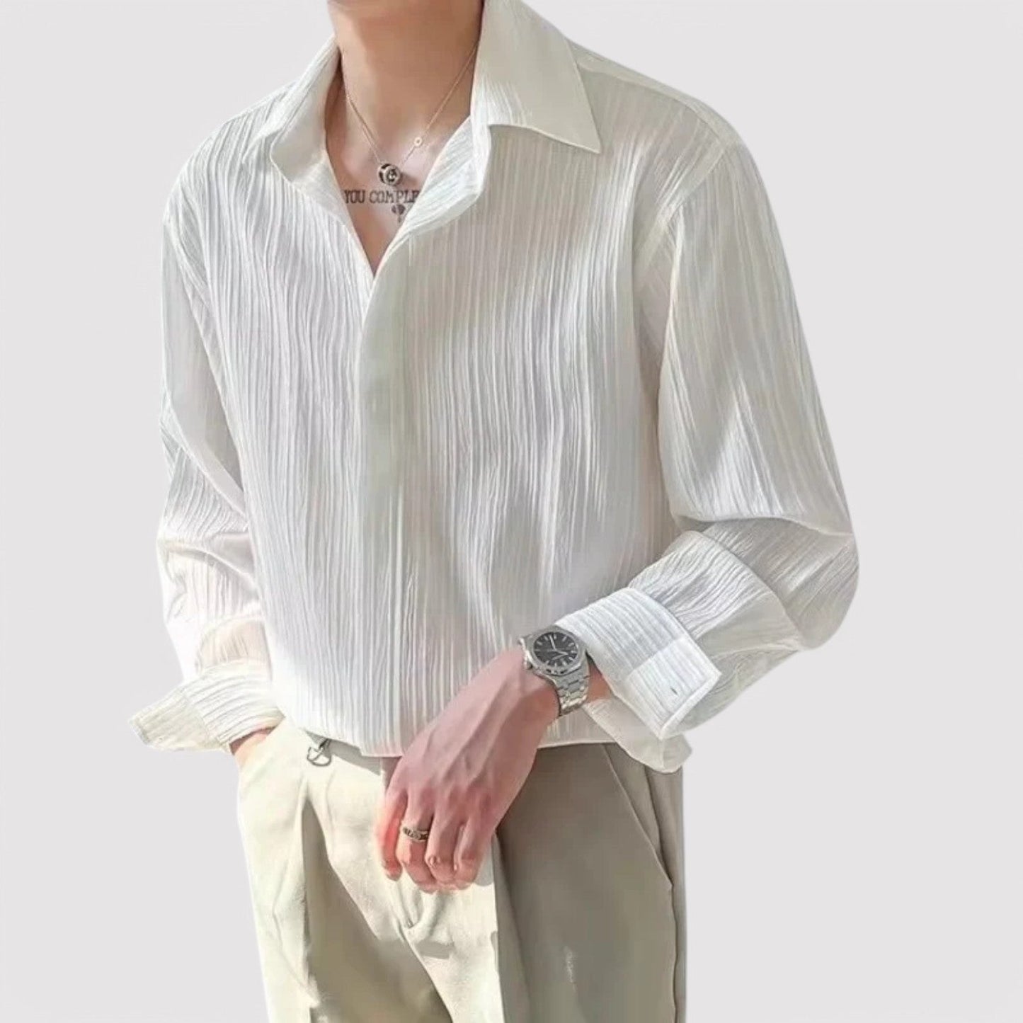 Belbo | Men's Premium Old Money Long Sleeve Business Shirt Loose Fit