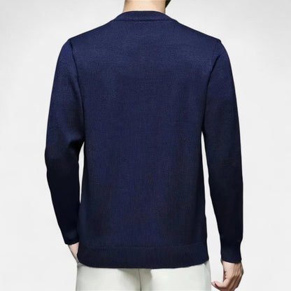 Belbo | Men's 100% Cashmere Fleece-Lined Sweater