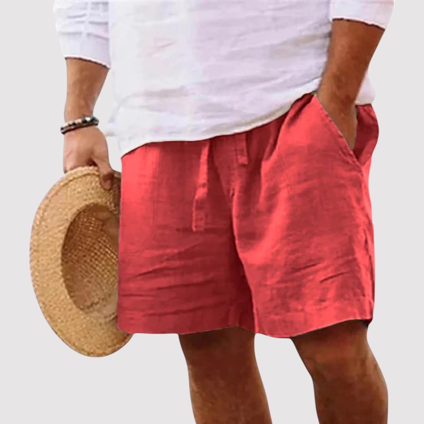 Belbo | Men's Premium Pure Linen Comfortable Tailored Shorts