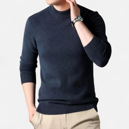 Belbo | Men's 100% Cashmere Fleece-Lined Sweater