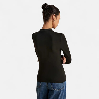 Belbo | Women's Slim Fit Turtleneck Long Sleeve T-Shirt