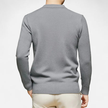 Belbo | Men's 100% Cashmere Fleece-Lined Sweater