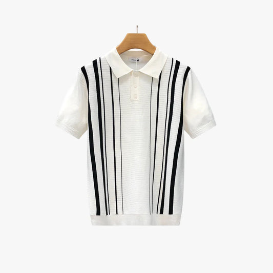 Belbo | Men's Premium Old Money Striped Knit Polo