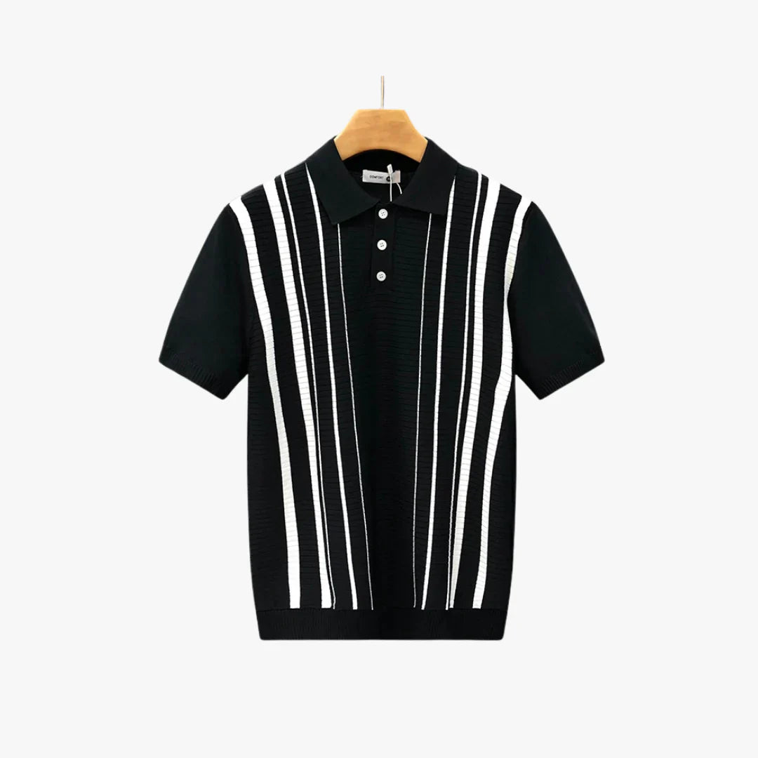 Belbo | Men's Premium Old Money Striped Knit Polo
