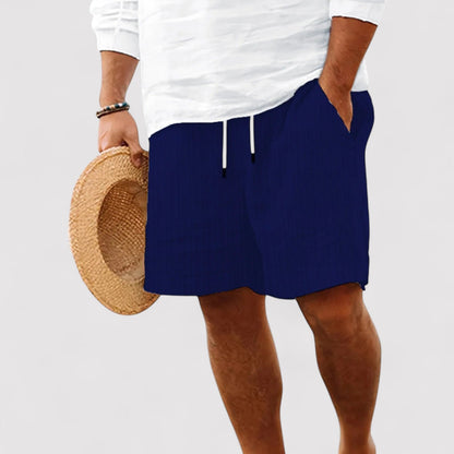 Belbo | Men's Casual Comfortable Premium Striped Pure Linen Shorts