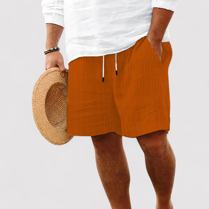 Belbo | Men's Casual Comfortable Premium Striped Pure Linen Shorts