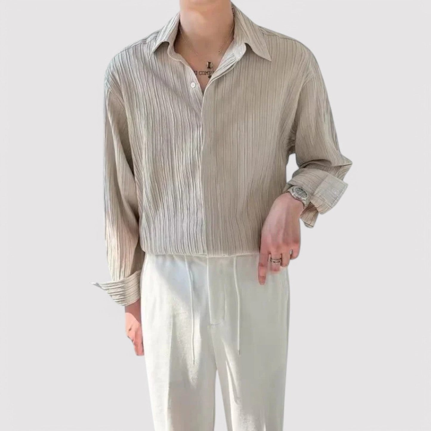 Belbo | Men's Premium Old Money Long Sleeve Business Shirt Loose Fit
